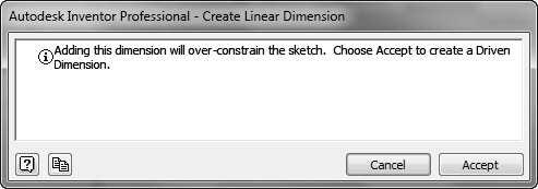 Part Modeling Basics 1. On the ribbon, click Sketch > Constrain > Dimension. 2. Select the circle and click; the Edit Dimension box appears. 3.