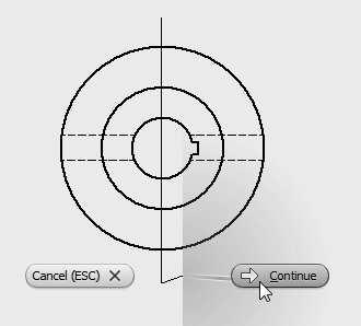 the center point of the view. 8. Right-click and select OK. 6.