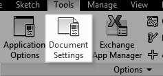 On the ribbon, click Tools > Options > Document