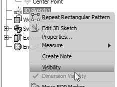 On the Extrude dialog, select Extents > Between. Creating the Along Curve pattern 1.