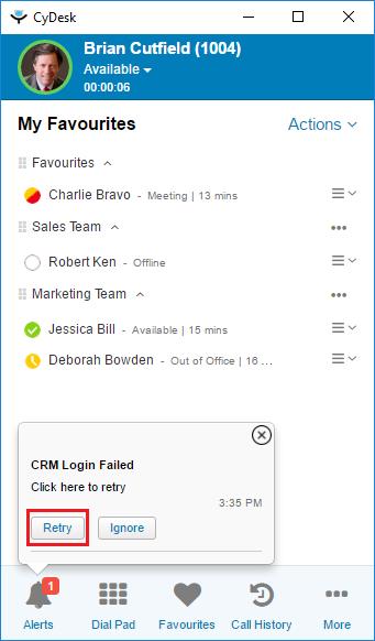 Searching and Dialling your CRM Contacts CyDesk Web allows Agents to connect with an external CRM, search a contact and then