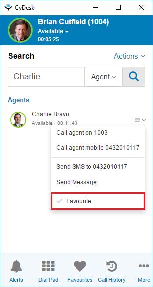 How to Add Contacts to your Favourites Page Your Favourites are profile based, and will be visible whenever logging into CyDeskWeb from any device.