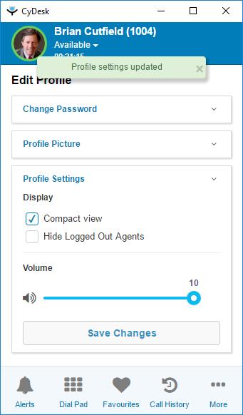 Agents can change the display type from compact to standard, or vice versa in Edit Profile page: 1. Click on picture at top left or go to More > Edit Profile 2.