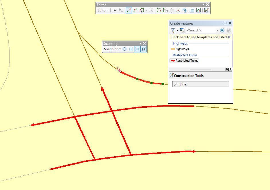 Headline Editing Turn Here Features Text Create goes and heredit turn features in the ArcMap Editor Edit as you would