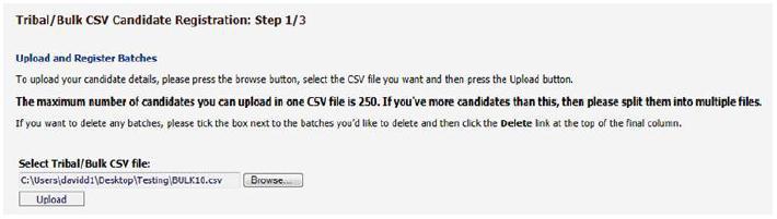 Refer to the Creating bulk CSV files section for detailed instructions on how to create a bulk CSV file.