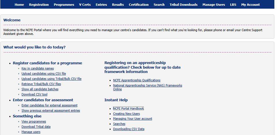 Show Previous Entries There s an option to view all of your batches with entries for external assessment via the Portal.