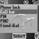 Changing the Unlock code From Phone lock menu 1. 4 move to Change code 3. Enter old unlock code 4. Press < (OK) 5. Enter new unlock code 6. Press < (OK) 7. Enter new unlock code to verify 8.