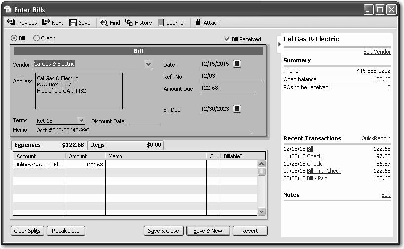 Getting started Using forms You record most of your daily business transactions on a QuickBooks form, which looks just like a paper form.