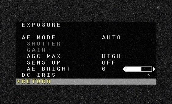 Settings] Use the UP/DOWN on the RC-02 ( Up/Down command of the RS232) to move the cursor to select each OSD menu item, and