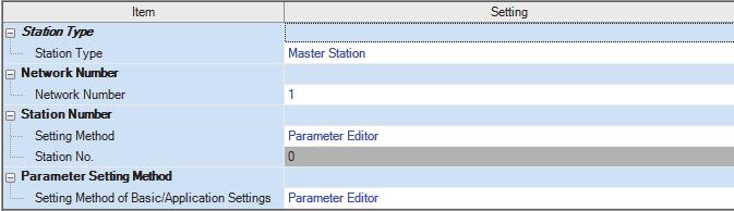 Set the items in "Required Settings" of "Module Parameter" as follows.