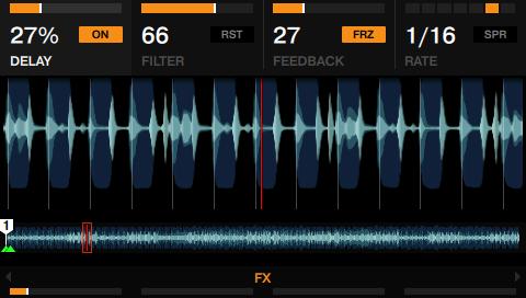 Using Your D2 Getting Advanced Adding FX Turn the FX knobs 2-4 to adjust FILTER, FEEDBACK and RATE values of the Delay effect.