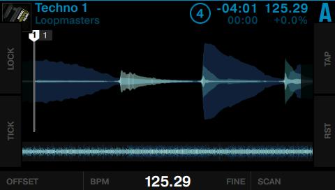 Using Your D2 Getting Advanced Working with Beatgrids Rotate Performance knob 4 (SCAN) to scroll through the track. Check if the Beatgrid stays aligned over the course of the track.