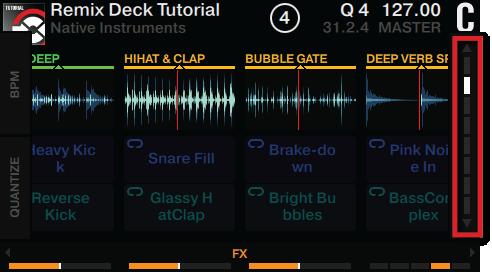 Using Your D2 Getting Advanced Remixing with Remix Decks To select another page of a Remix Set: Press Display Button 4 or 3 to scroll a