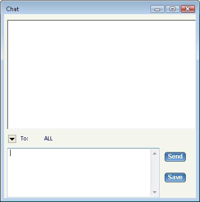 Chat window Type in the text and click Send. To save the chat transcript click Save. Browse to the location and save the file. The chat is saved as a text file or a rich text file. 5.