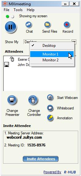 5.26 Multiple Monitors for Presenter Technical Publications If a meeting presenter has multiple monitors, the presenter can choose to