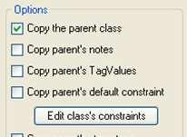 It will not perform class association definition : for this definition the Edit connectors function will be used (see Edit Connectors section).