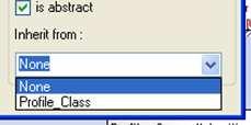 class that inherits, select the profile class that will be the super class for your IsBasedOn class.