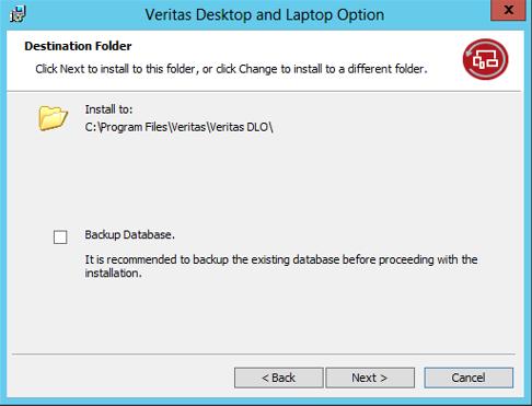 the license agreement. 5. Click Next. 6. In the Installer wizard of Veritas DLO 9.3.
