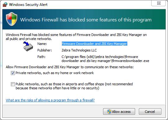 15 30. Click Allow access if the Windows Security Alert displays.