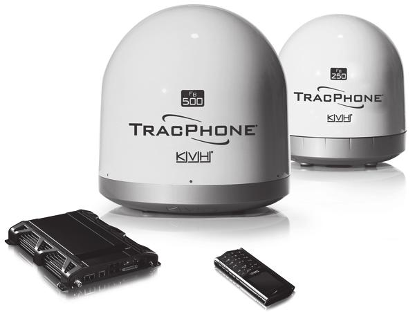 TracPhone FB250 & FB500 User s Guide The KVH Industries TracPhone FB250/FB500 system, manufactured by Thrane & Thrane, delivers high-speed data and voice communications via satellite through Inmarsat