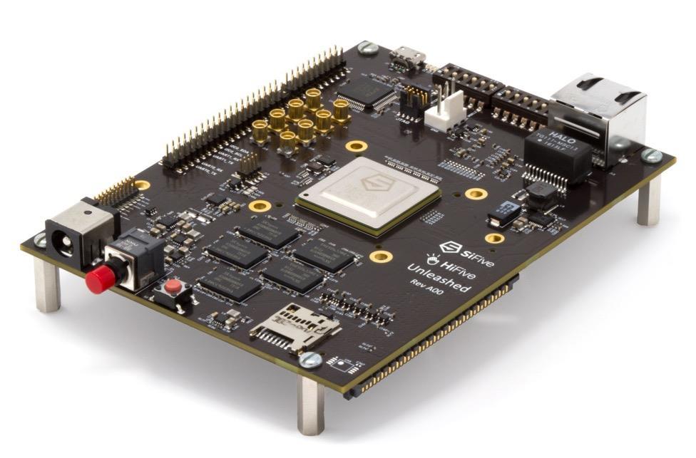 HiFive Unleashed: World s First Multi-Core RISC-V Linux Dev Board SiFive FU540-C000 (built in 28nm) 8 GB 64-bit DDR4 with ECC Gigabit Ethernet Port 32 MB Quad SPI Flash MicroSD card for