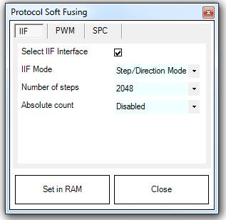 Evaliation Kit for GMR based angle sensors 3.8 Soft fusing of protocols To enable soft fusing go to Settings > Protocol Soft Fusing.