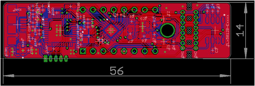 Figure 2 TLx5012B 2go evaluation hardware The sensor supply is ensured by a TLE4250-2G tracker (3) dynamically enabled / disabled by the target microcontroller.