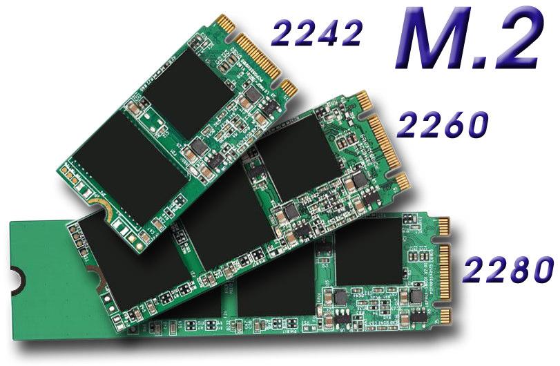 USB 3.0 supports up to 5Gb/s full duplex which means an up to 10 times greater performance than USB 2.0. M.2-2280-Slot for SSD cards The M.2-2280 BM slot supports M.