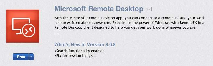 install the free Microsoft RDP Client from the App Store.