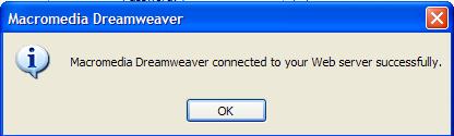 Or Adobe Dreamweaver CS connected to your Web se