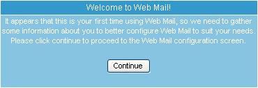 Step2. When user first uses web mail service, system will require user to enter basic information.