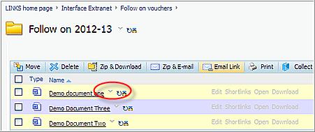 22 Your file will be saved into the LINKS Extranet.