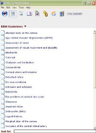 SmartTabs vary from book to book, but in the case of the Evidence Based Medicine, the SmartTab categories are: