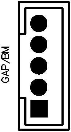 3V: Head open Gap sensor connector 9 Pin Description Voltage 1 Power 5V 2 Gap sensor emitter 3 Black