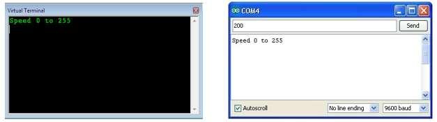 Serial.println("Speed 0 to 255"); void loop() if (Serial.available()) int speed = Serial.
