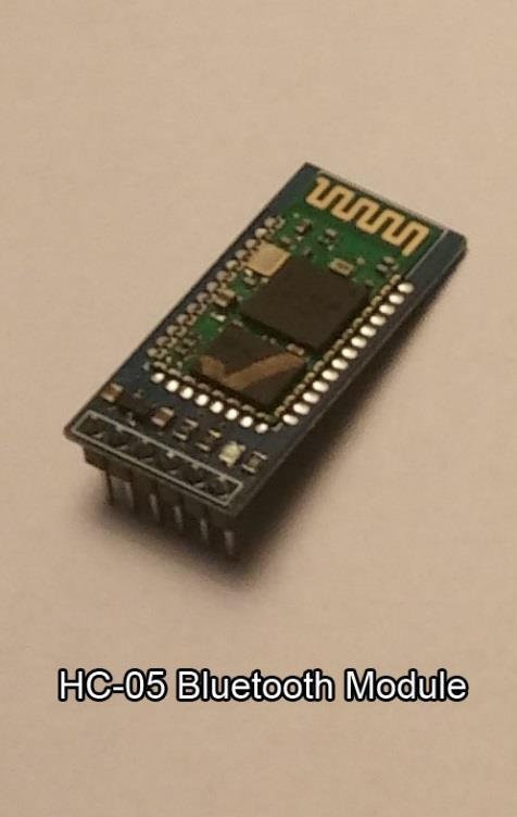 Communication HC-05 BT Module: Can run on 3.3V or 5V od DC power. Communication over RX and TX serial pins.