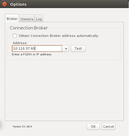 Chapter 7: Using the Java version of Leostream Connect Entering the Connection Broker Address By default, Leostream Connect uses the Connection Broker address stored in the lc.