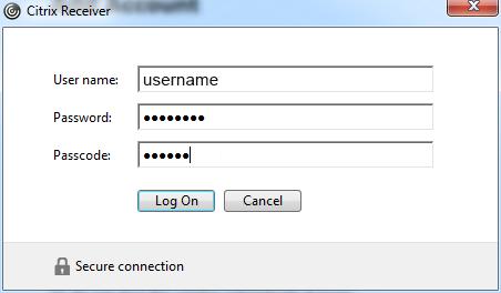 8. Click Add to display fields for logging into your Citrix Workspace/Receiver account: 9.