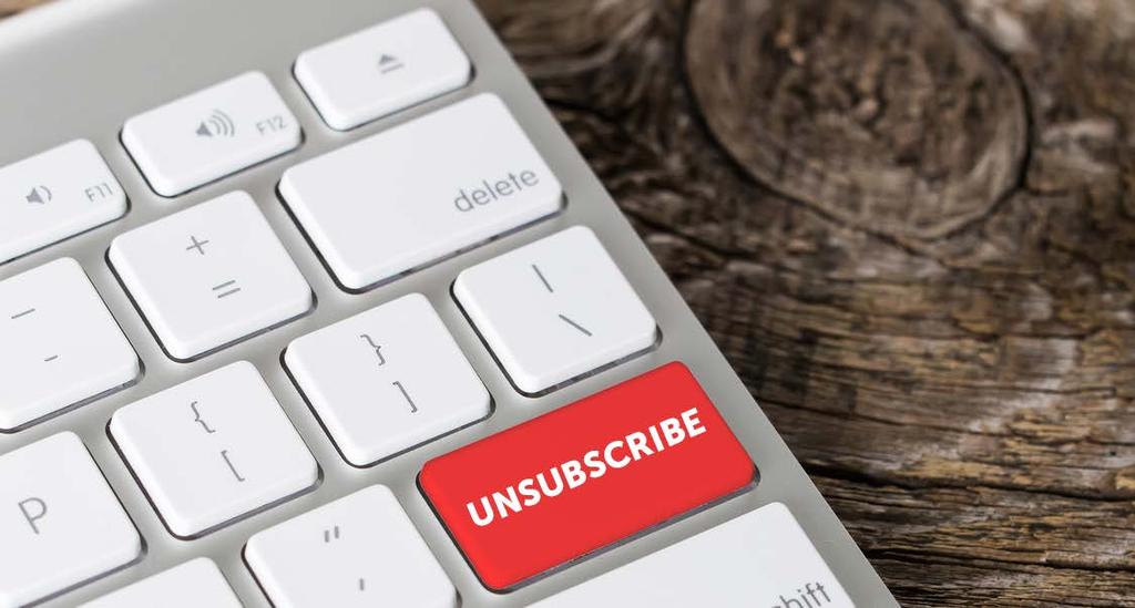 Hold STEP 2 UNSUBSCRIBE, UNSUBSCRIBE, UNSUBSCRIBE The next step is to work through your inbox and unsubscribe to any of those emails that you never read, and you continually click delete!