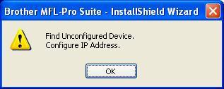 If your machine shows APIPA in the IP Address Field, click Configure IP Address and enter an IP address for your machine that is suitable for your network. 14 Click Finish to restart your computer.