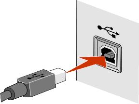 2 Attach the small, square connector to the printer. 3 Continue following the on-screen instructions. How are infrastructure and ad hoc networks different?