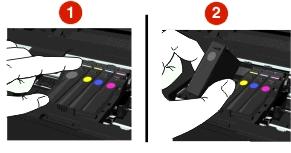 For more information, see Replacing ink cartridges in the User s Guide. 3 Close the printer. Press to clear the message.