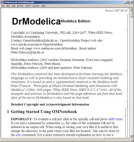 org Advanced Interactive Modelica compiler (OMC)