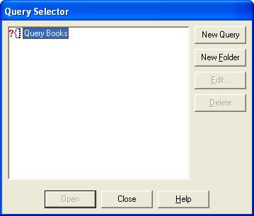 Chapter 6: First Client Configuration (Final Steps) e. In the Query Selector dialog box that is displayed, click the New Query button.
