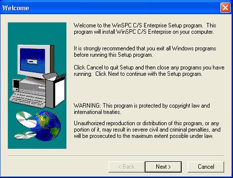Appendix A: WinSPC Setup Prompts APPENDIX A: WINSPC SETUP PROMPTS This appendix details the prompts presented during the installation of WinSPC on the first client.