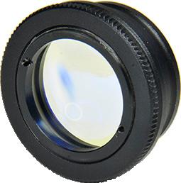 6 OC-0068 Biconvex lens f=60 mm in C25 extended A biconvex lens with a diameter of 22 mm and a focal length of 60 mm is mounted at the end of a 25 mm housing.