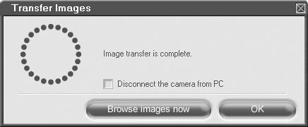 The window for selecting the pictures you want to transfer from the camera is displayed. All the images in the camera are displayed. 2 Select New Album and enter an album name.