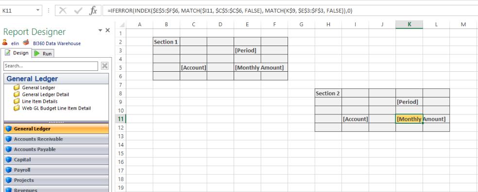 Index Match and Data Dumps Index Match: On the same sheet In the