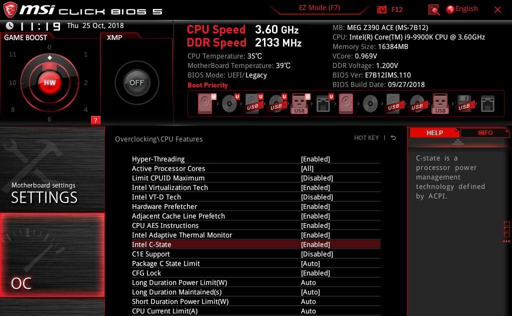 P. 20 Overclock i9-9900k to 5GHz & memory to 4000MHz 8.