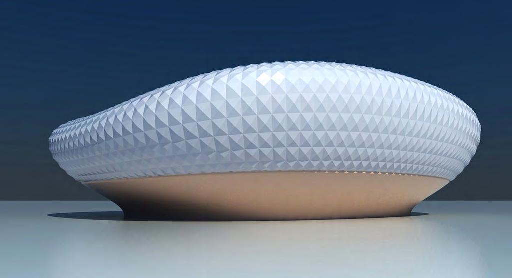 Stadium Concept Rhino excels in the production of quick and accurate concept models (RIBA stages B-C) and this exercise shows how a freeform stadium canopy can be easily created and then modified as